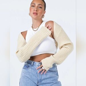 Princess Polly — Aytan Bolero Sweater Beige